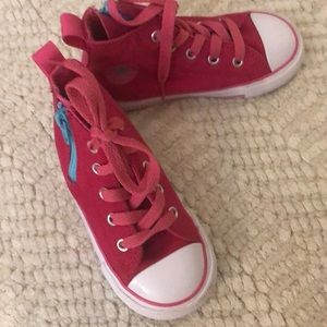 Like New Toddler Pink & Turquoise Converse size 8